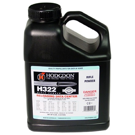Hodgdon H322 Smokeless Powder 8 Lbs