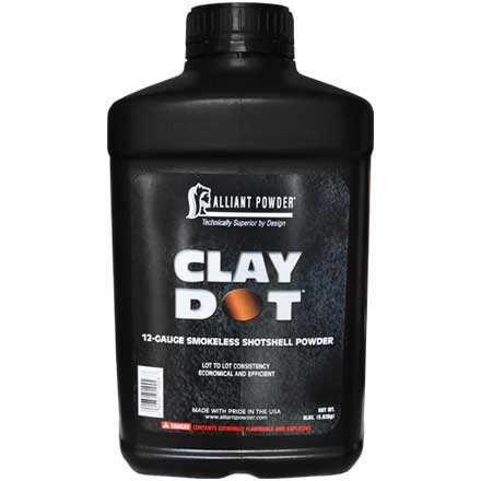Alliant Clay Dot Smokeless Shotshell Powder 8 Lb